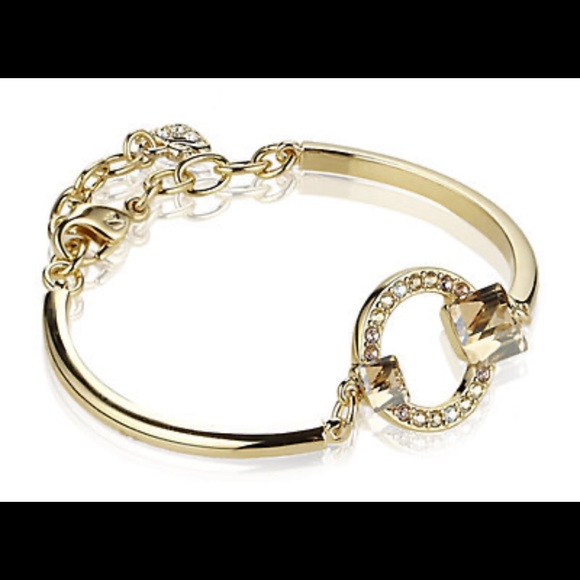 Swarovski Geometric Bangle Bracelet - Picture 2 of 5